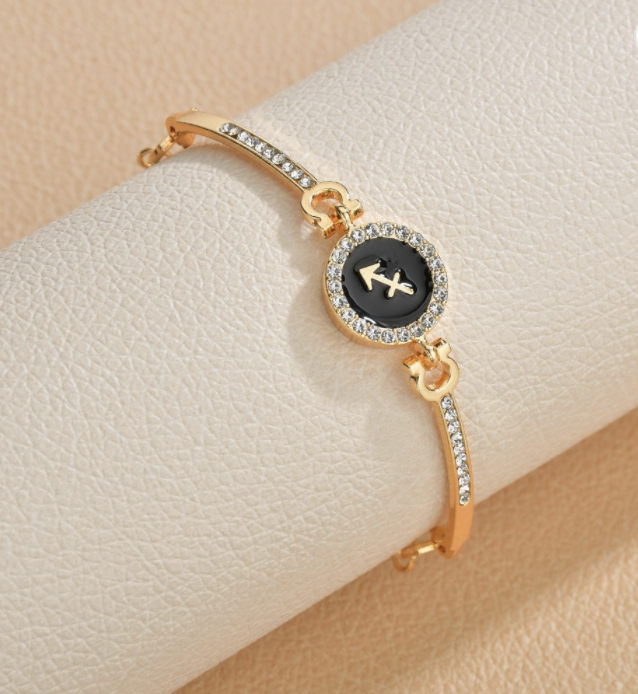 Sagittarius rhinestone bracelet – Luxury Zodiac Jewelry